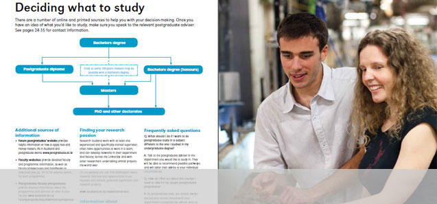 Thinking about postgraduate study at the University of Auckland - click on the image!